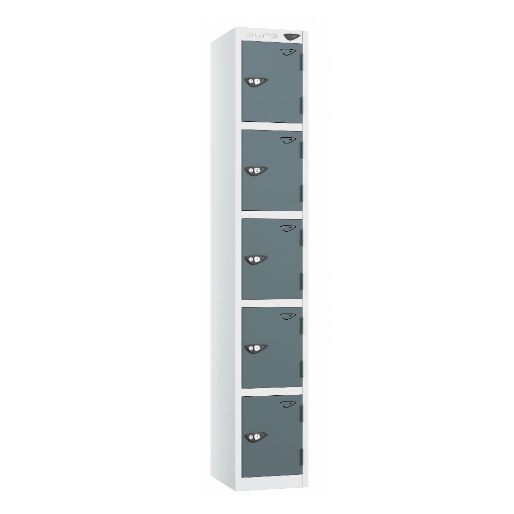 Prime 5-Door Steel Locker Arctic White Pearl Silver