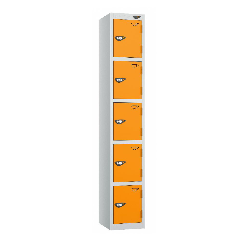 Prime 5-Door Steel Locker Pearl Silver Magma