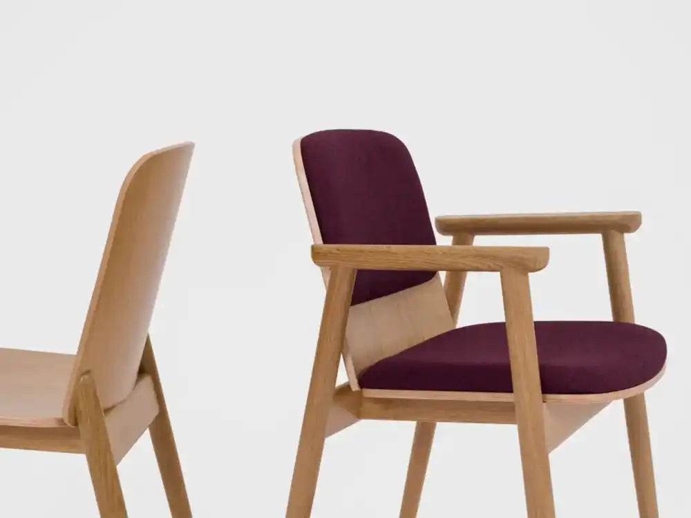 Prop Wooden Dining Armchair and without Armrests