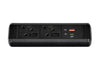 Protea 2 No UK Socket On Desk Power Module Black
