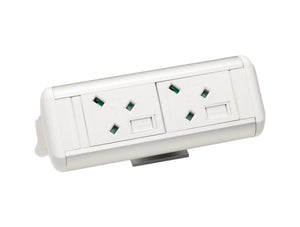 Protea On Desk Power Module With 2X Power And 2X Data White 8