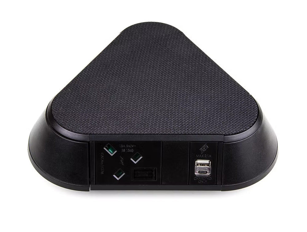 Pyramid 2 No UK Fused Socket Black Power Module 2