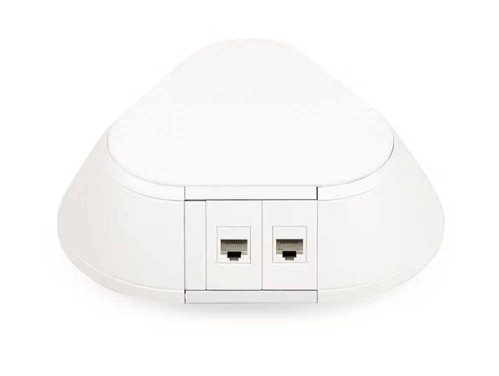 Pyramid 2 No UK Fused Socket White Power Module 2