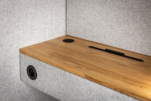 Quadra Acoustic Booth Table Top Detail
