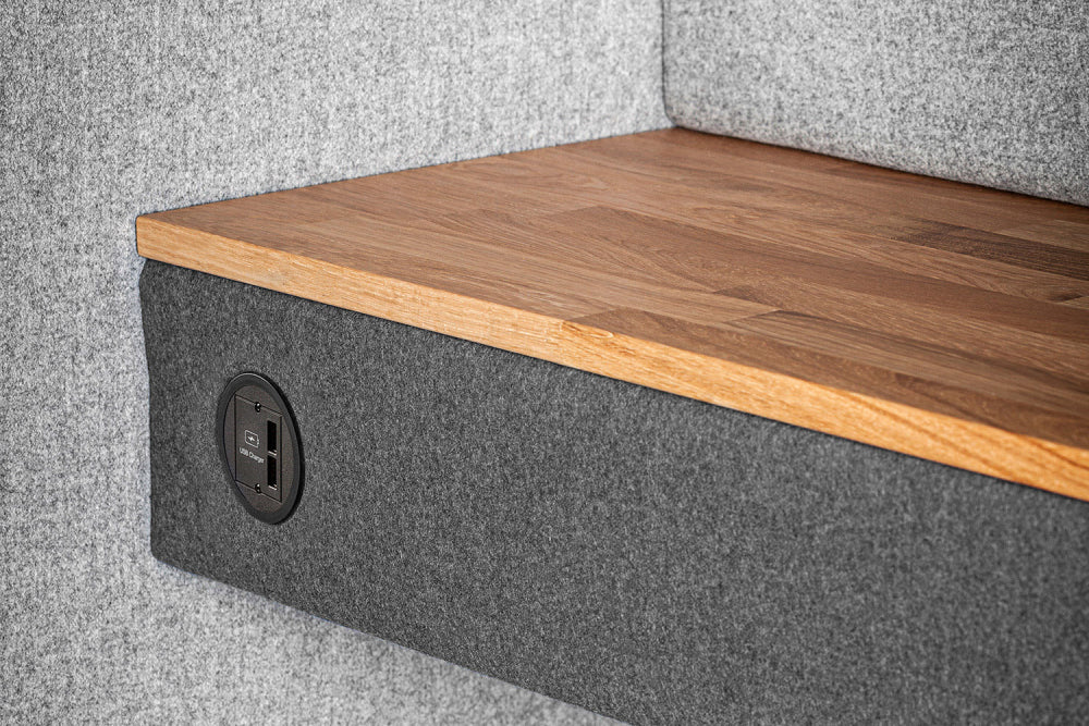 Quadra Acoustic Phone Booth in Reception Setting