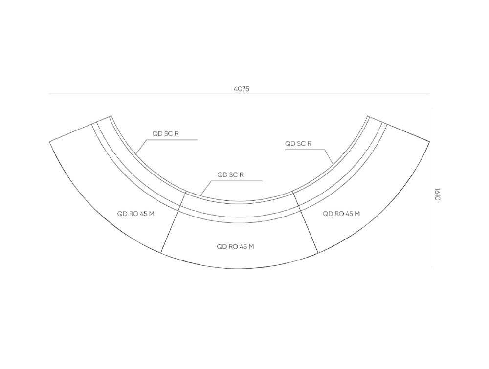Quadra Acoustic Soft Modular Seating Dimensions