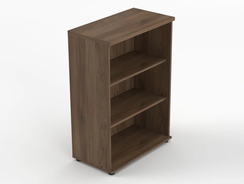Quando Executive Bookcase Dark Walnut Finish