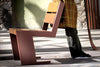 Quatro Wooden Outdoor Chair in Outdoor Setting