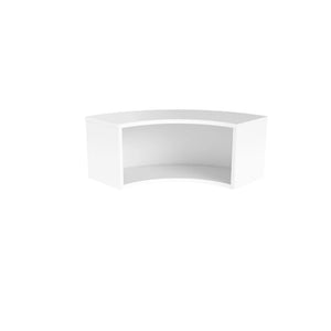 Reception Modular Corner Hutch Unit (FSC) RCMCHWH 4