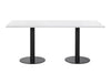 Rectangular Dining or Conference Black Table 1800mm 2