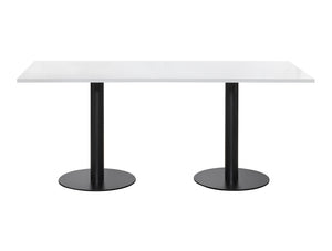 Rectangular Dining or Conference Black Table 1800mm 2