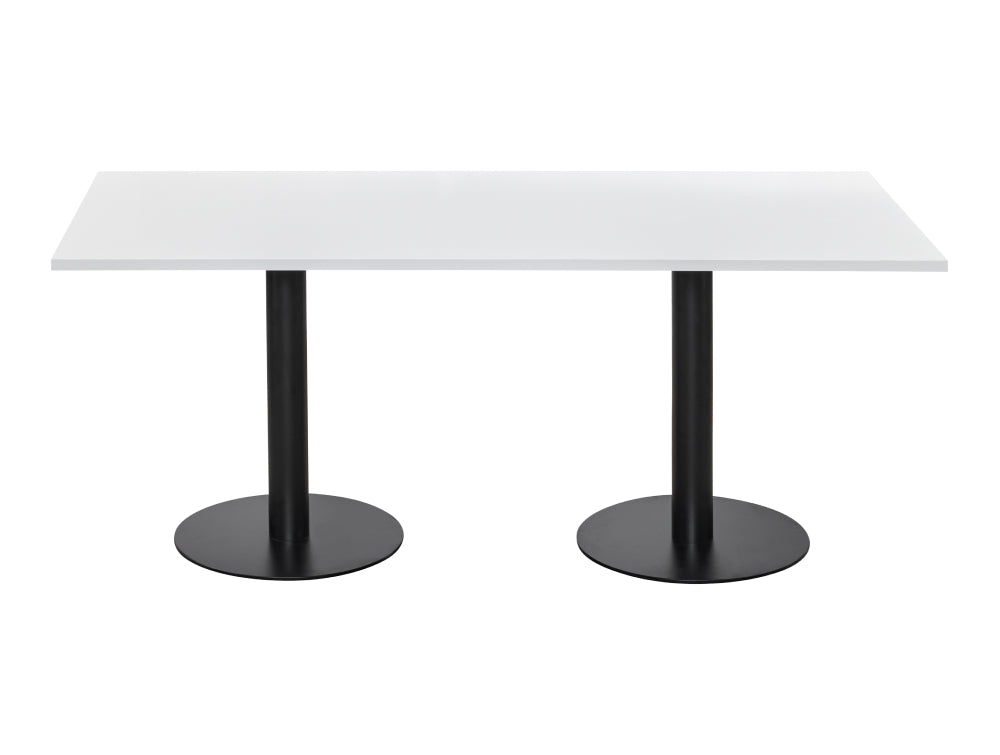 Rectangular Dining or Conference Black Table 1800mm 3