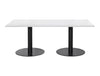 Rectangular Dining or Conference Black Table 2000mm 2