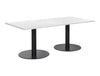 Rectangular Dining or Conference Black Table 2000mm 4