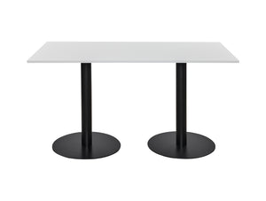 Rectangular Poseur Black Table 1800mm 2