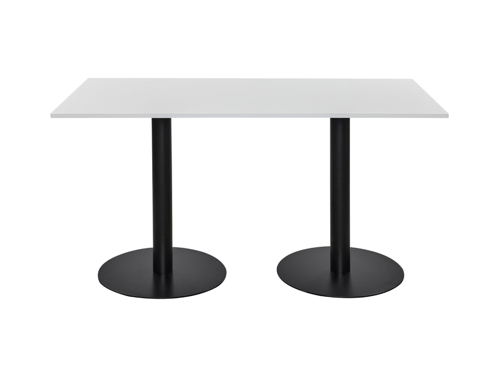 Rectangular Poseur Black Table 1800mm 2