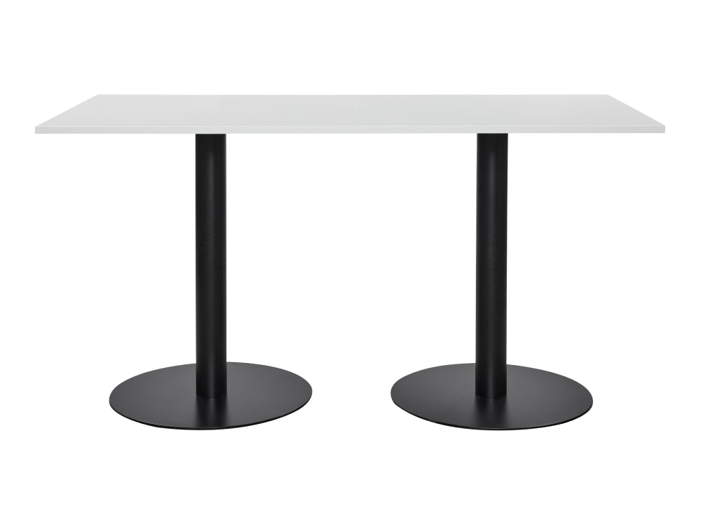 Rectangular Poseur Black Table 1800mm 4