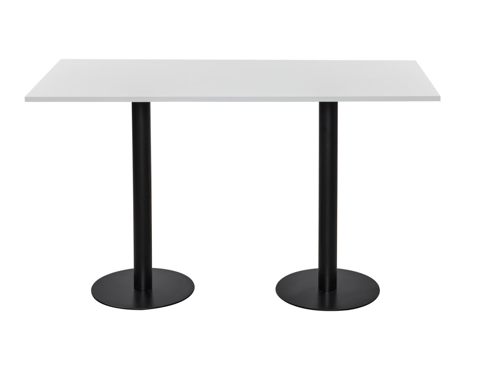 Rectangular Poseur Black Table 2000mm 2
