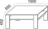 Rectangular Small Coffee Table Sv 94 Dimensions
