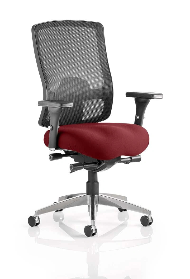 Regent High Mesh Back Task Operator Office Chair With Arms KCUP0502 1