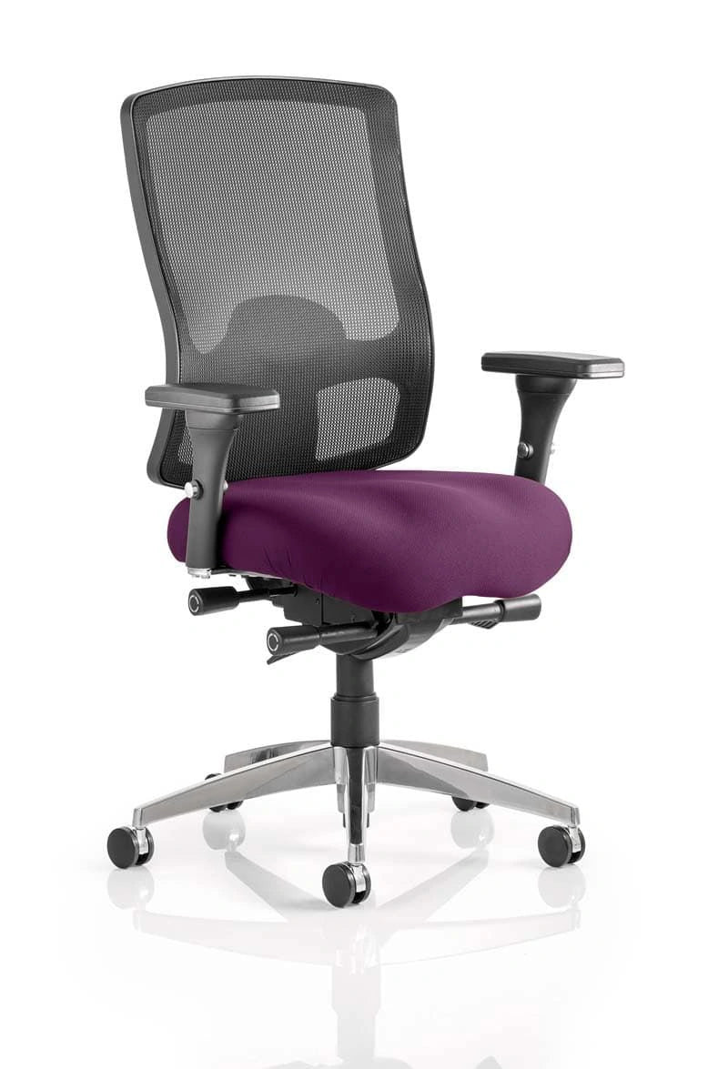 Regent High Mesh Back Task Operator Office Chair With Arms KCUP0504 1