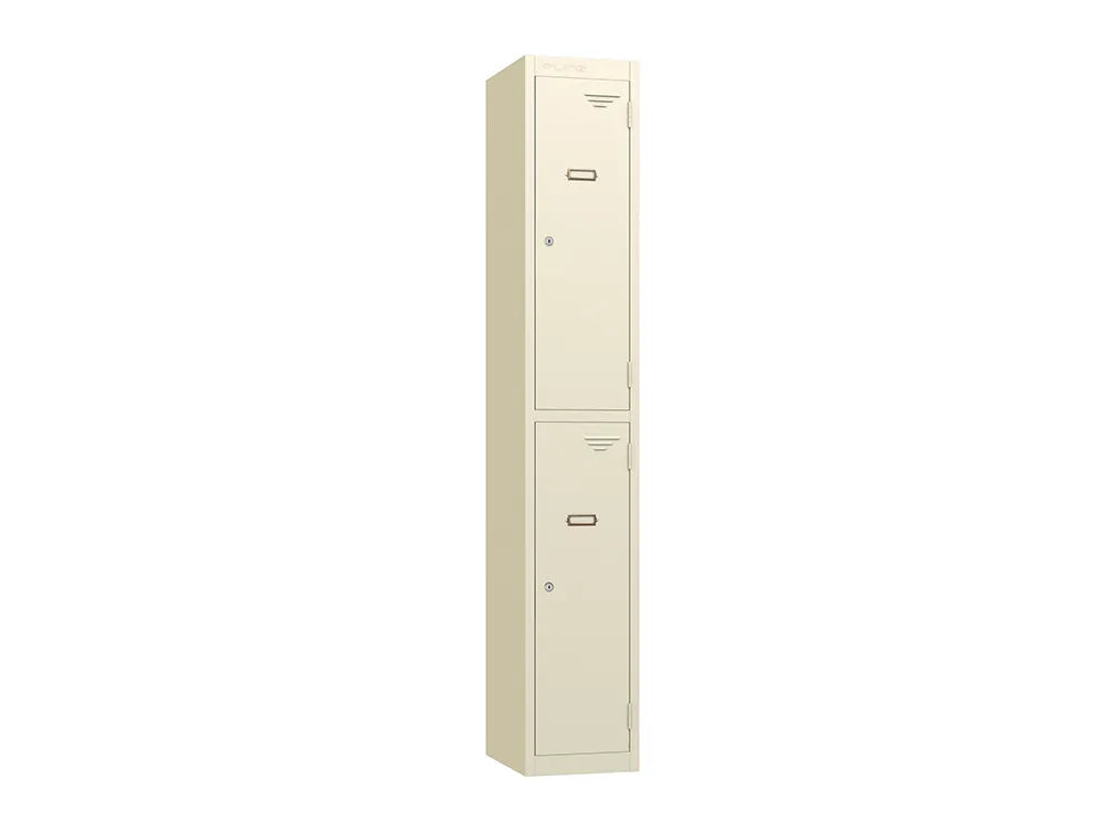 Retro 2-Door Steel Locker - Oyster