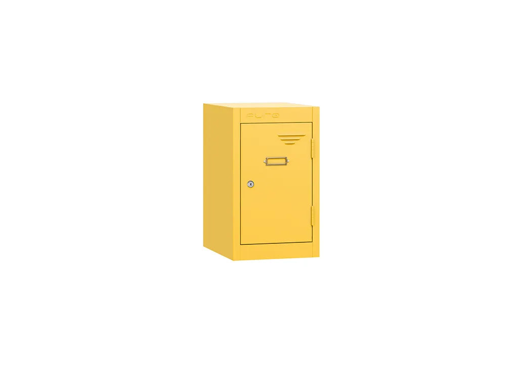Retro Quarto 1-Door Steel Locker - Yellow