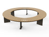 Riga Circular Backless Outdoor Bench