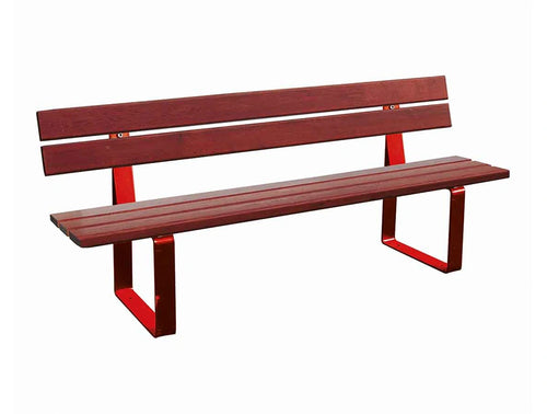 Riga Outdoor Bench with Backrest