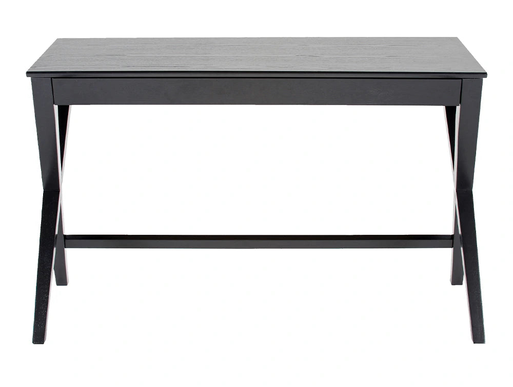 Rosalind Home Office Desk Black Lacquered Oak 2