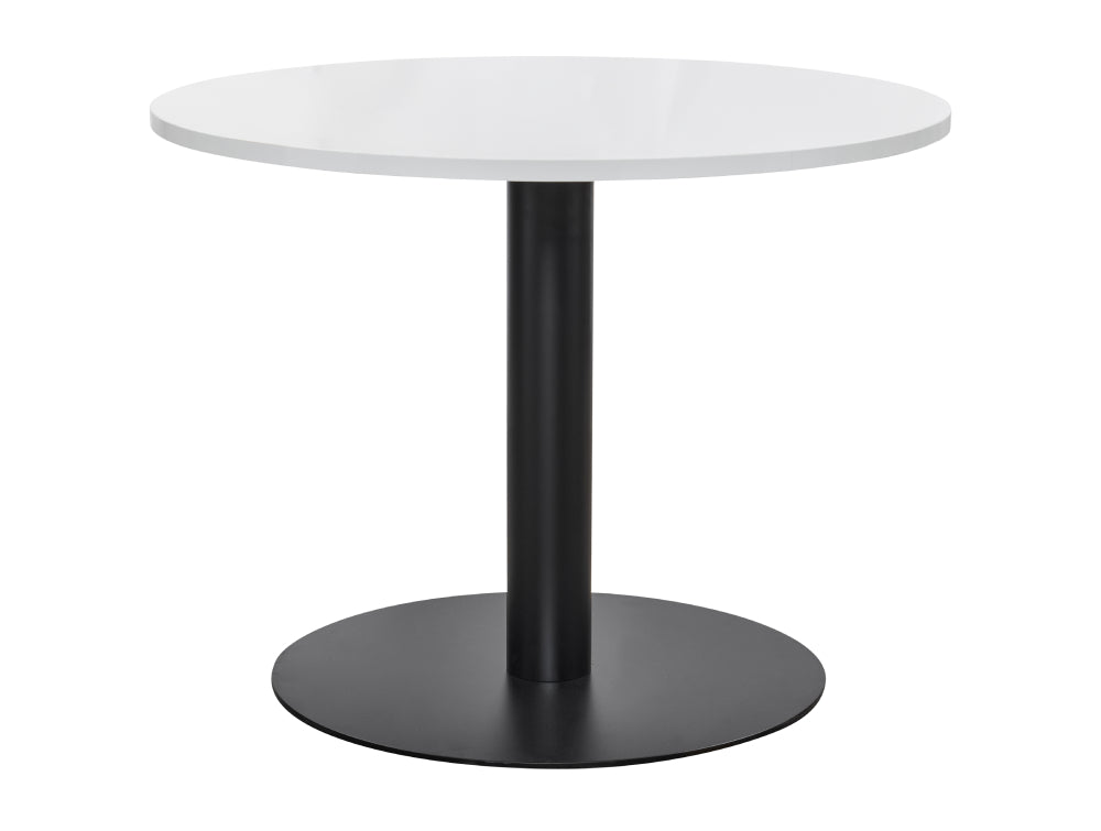 Round Dining Black Table 1000mm