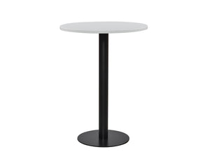 Round Poseur Black Table 800mm 2