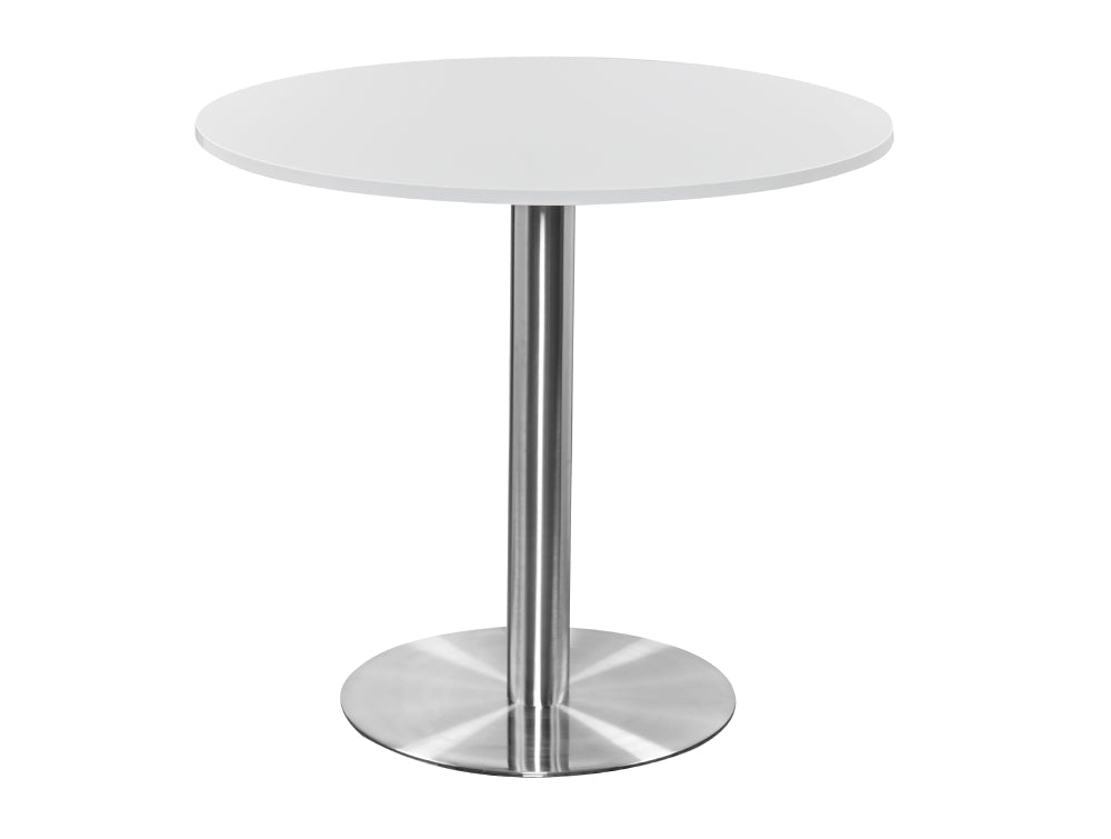 Round Poseur Brushed Steel Table 1200mm 2