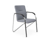 Sandy Series Chair  Chrome Frame  Black Arms Osandy E012
