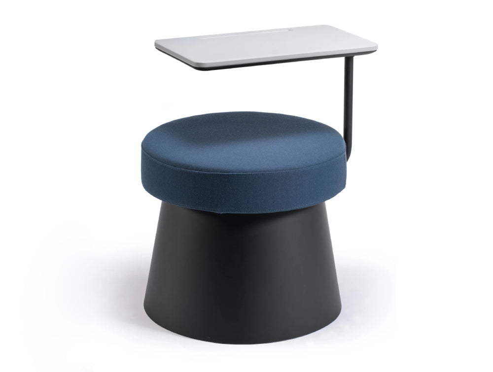 Salt Padded Pouffe With Built In Tablet