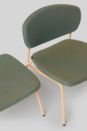Samoo Upholstered Chair with Metal Legs 8