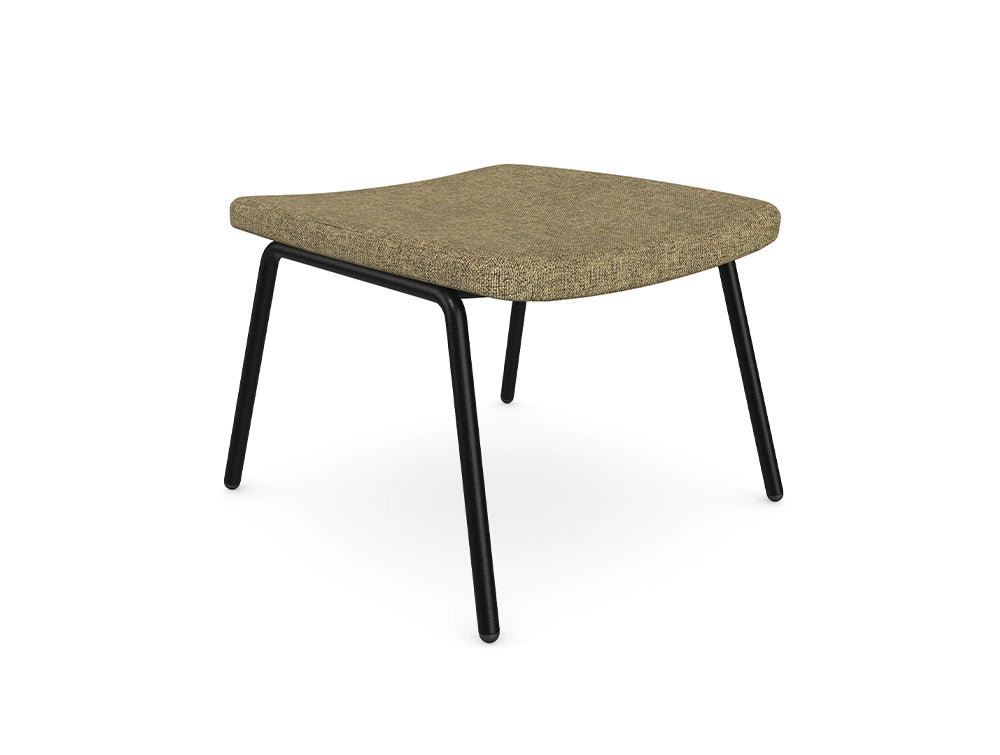 Samoo Upholstered Ottoman with Metal Legs