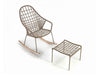 Sanela Outdoor Rocking Chair With Footrest