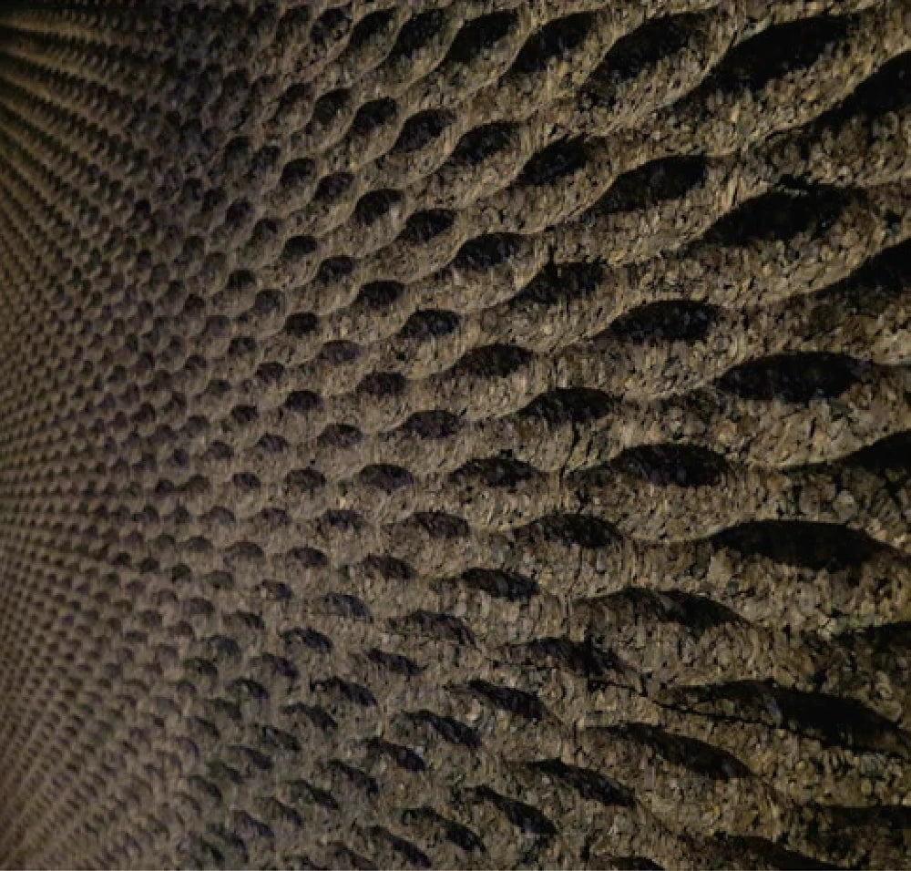 Shallow Wave 3D Cork Wall Covering