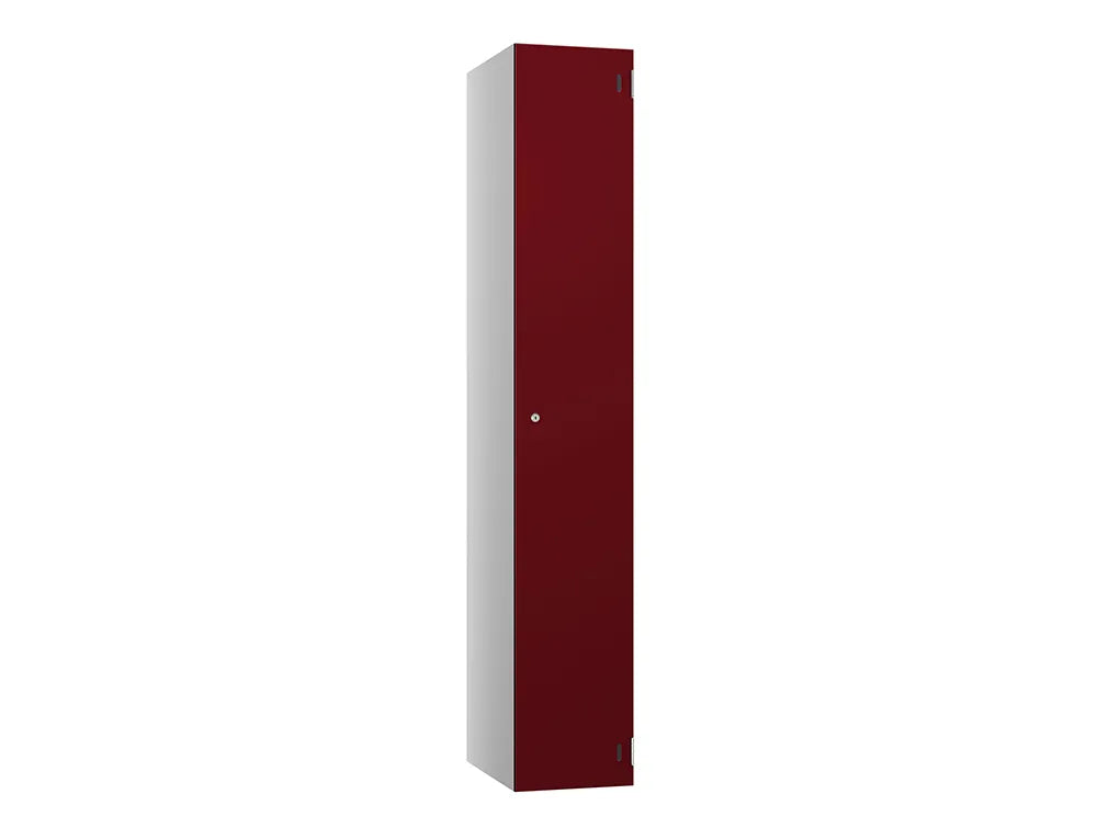 Shield SGL GL24 1-Door Locker - Pearl Silver & Maroon
