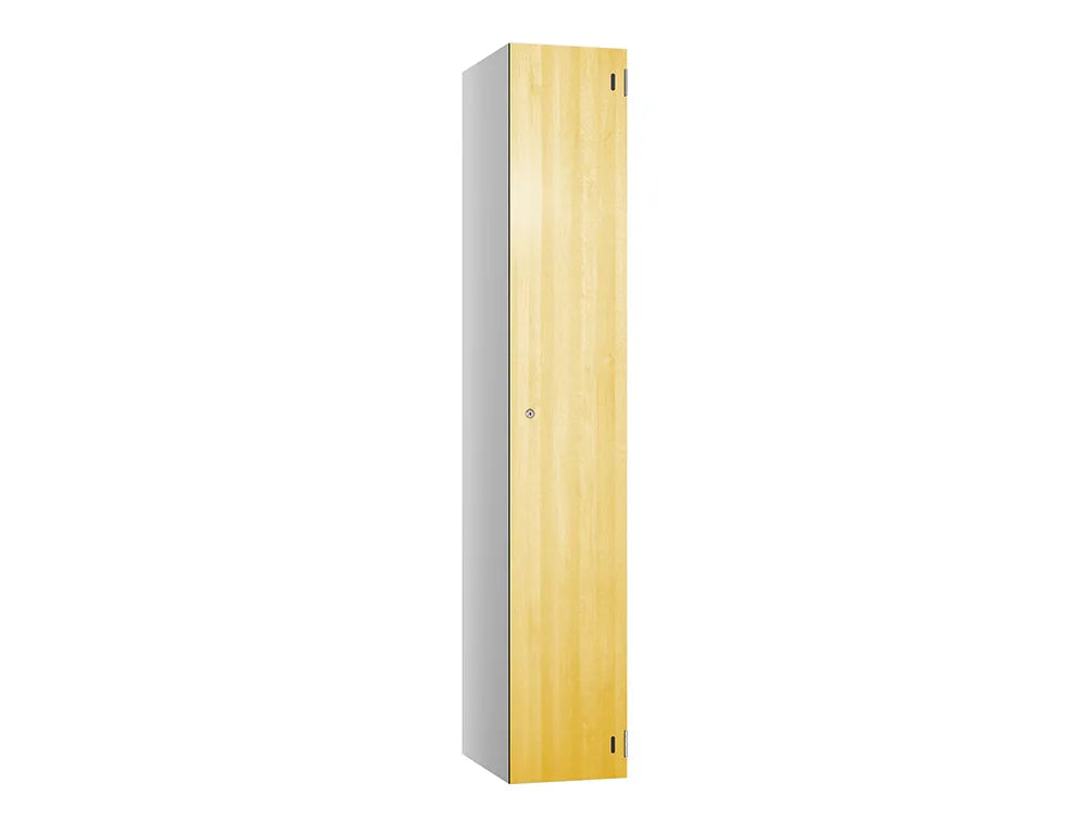 Shield SGL GL24 1-Door Locker - Pearl Silver & Primeval Oak