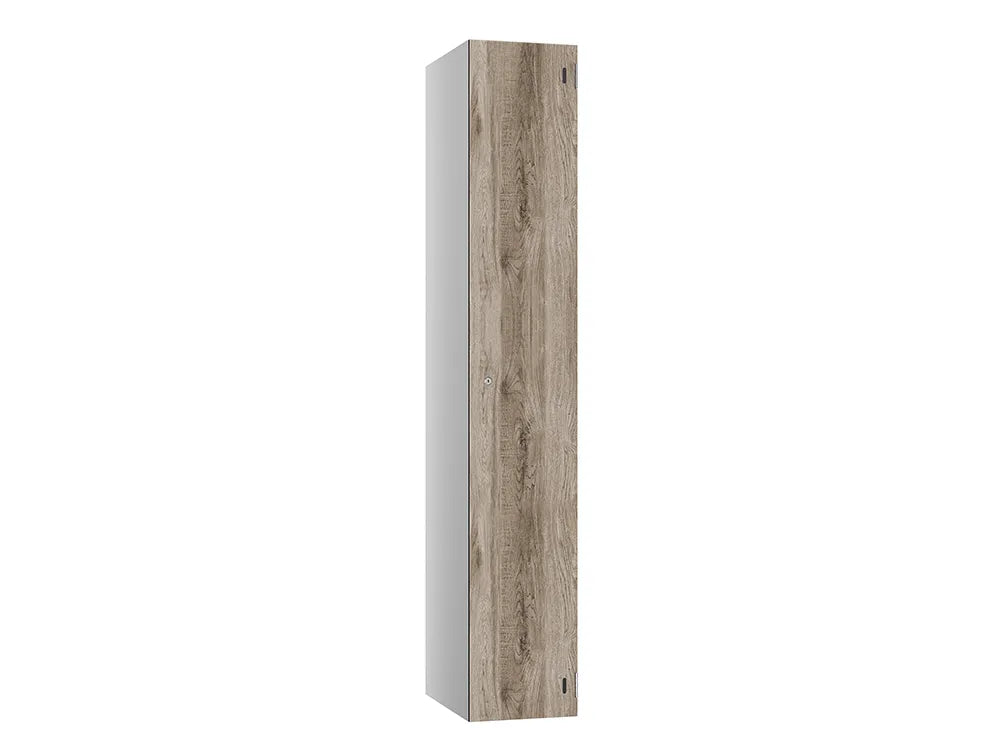 Shield SGL GL24 1-Door Locker - Pearl Silver & Rovere Baldolino