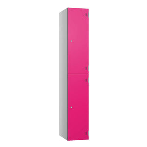 Shield SGL GL24 2-Door Locker - Pearl Silver Barbie Pink