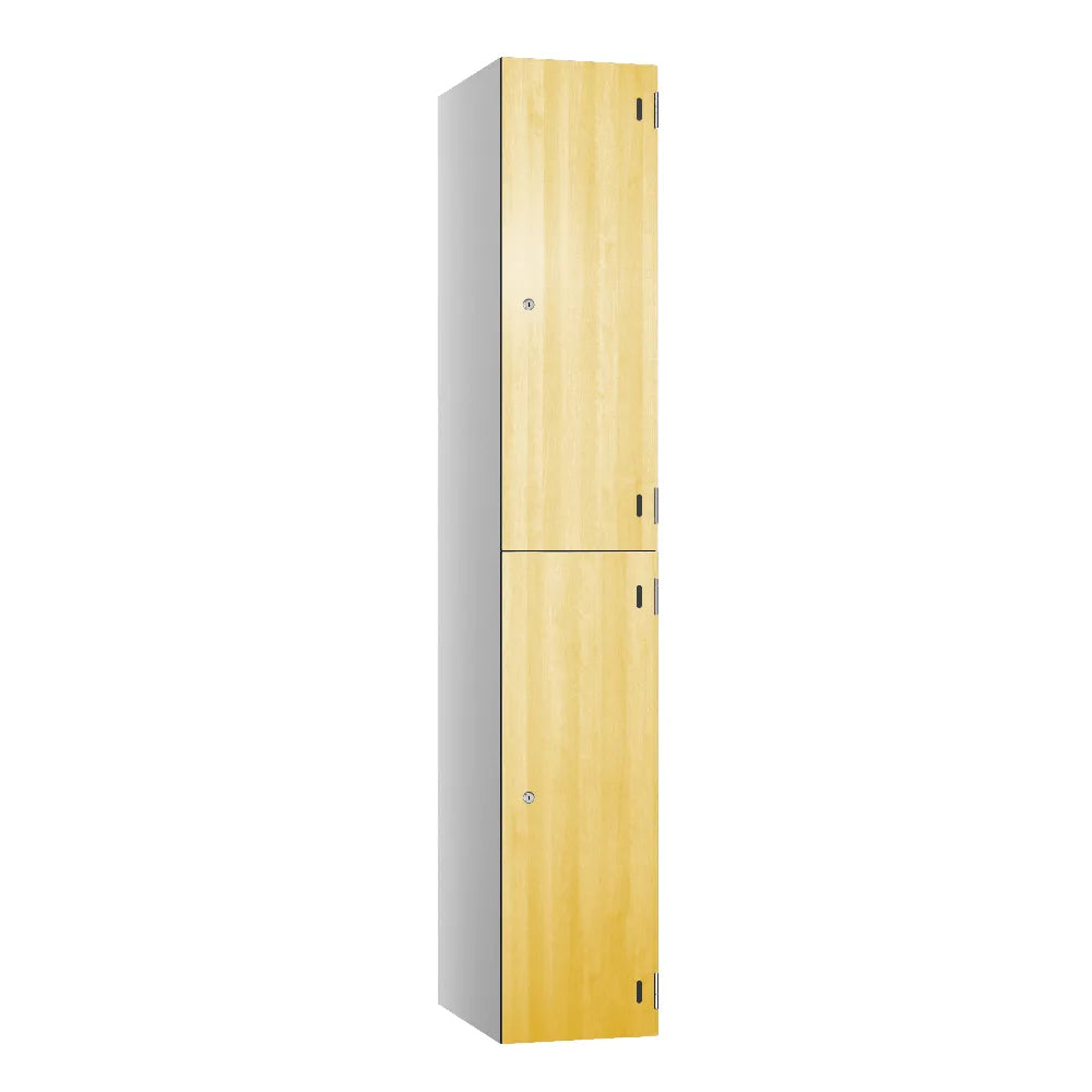 Shield SGL GL24 2-Door Locker - Pearl Silver & Primeval Oak