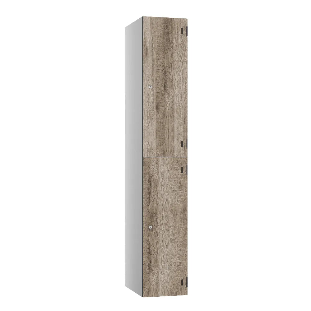 Shield SGL GL24 2-Door Locker - Pearl Silver & Rovere Baldolino