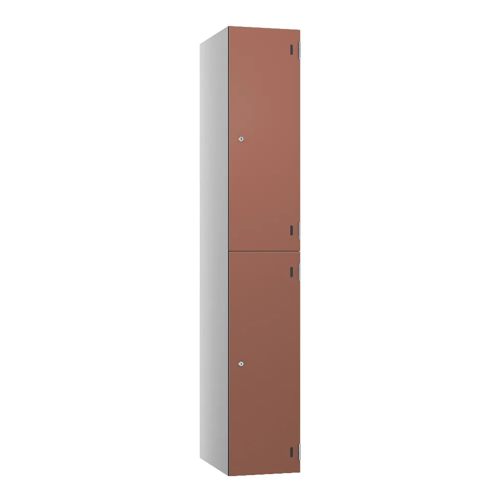 Shield SGL GL24 2-Door Locker - Pearl Silver & Terracotta