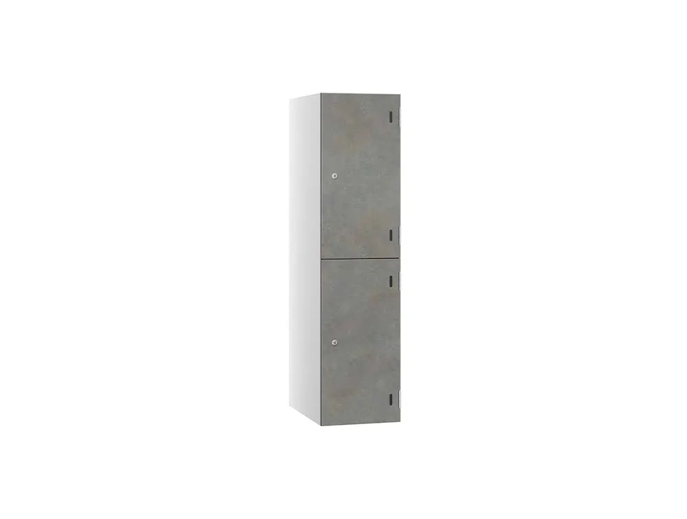 Shield SGL GL24 2-Door Low Locker - Arctic White & Taint