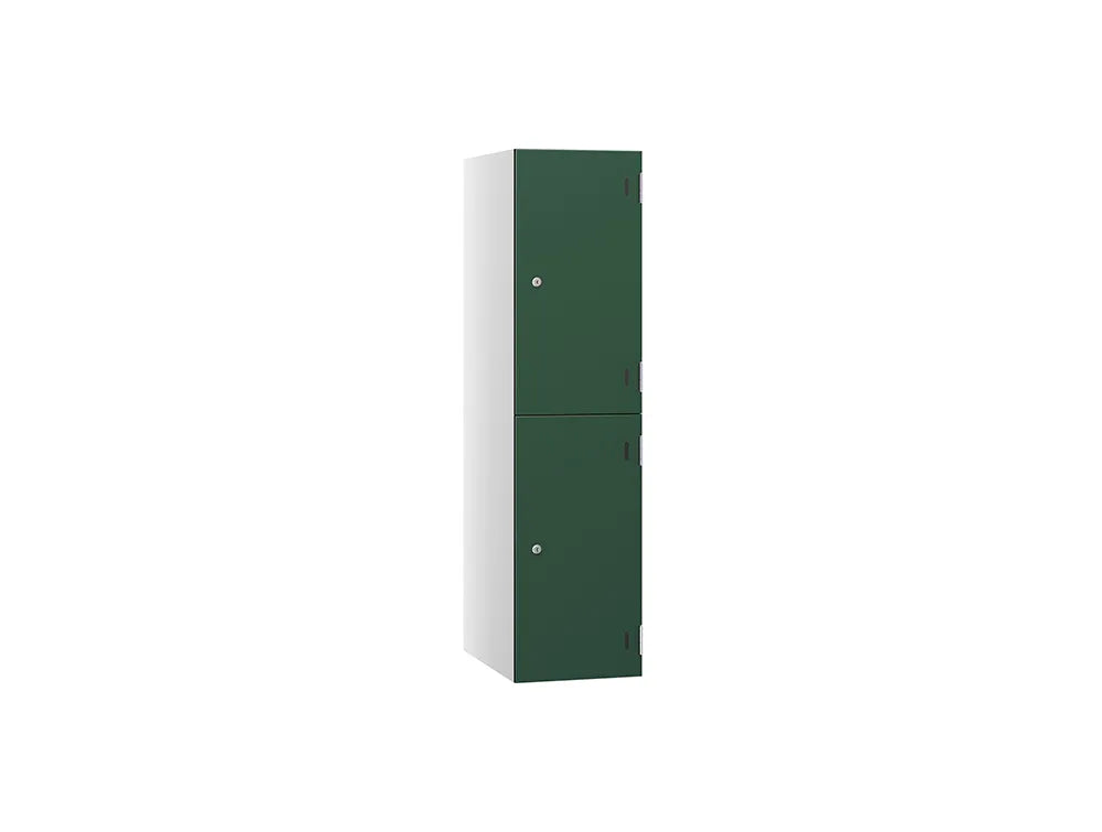 Shield SGL GL24 2-Door Low Locker - Arctic White & Dark Green