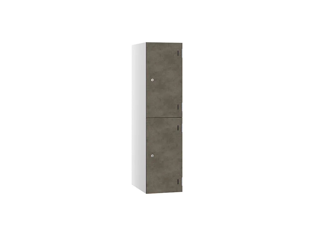 Shield SGL GL24 2-Door Low Locker - Arctic White & Houston