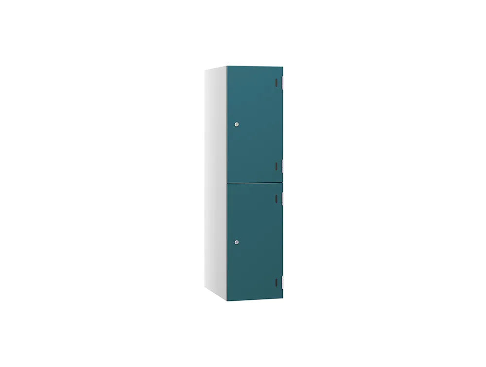 Shield SGL GL24 2-Door Low Locker - Arctic White & Mermaid